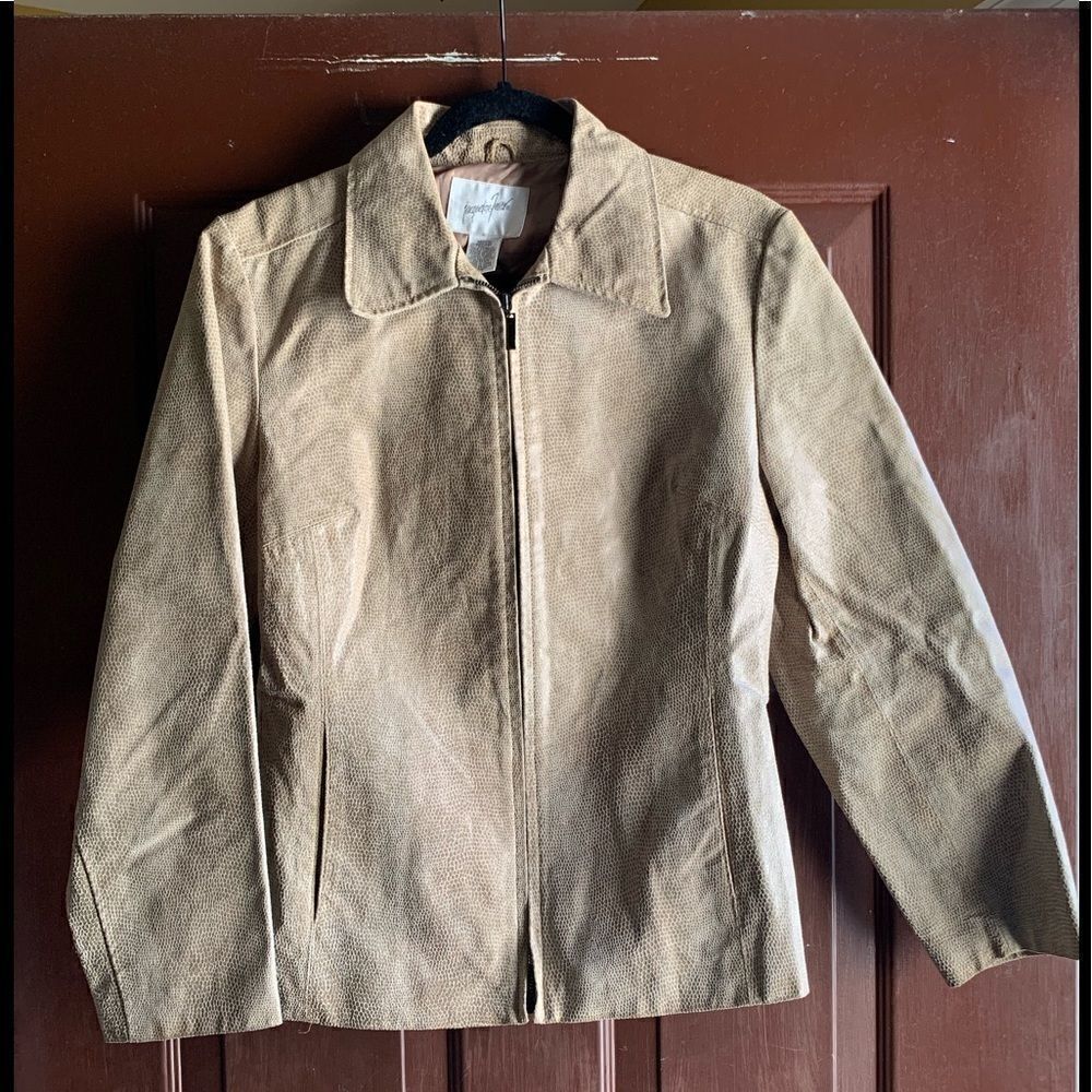 vintage Jacqueline Ferrar Pleather Jacket